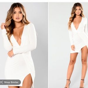 White long sleeve dress